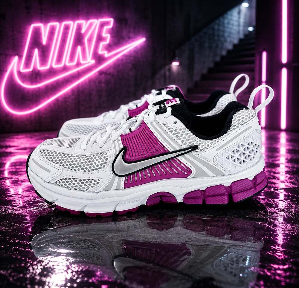 Nike Zoom Vomero 5 (GS) White/Black-Hyper Pink Sneakers Size 5Y/6.5W